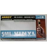 Hardy Medium Duty Vinyl Disposable-industrial Grade 5ml Gloves pc100 Med... - £18.09 GBP