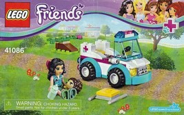 Instruction Book Only for LEGO Friends Vet Ambulance 41086 - £5.09 GBP