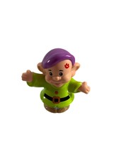 Fisher Price Little People Dopey Dwarf Figurine 2015 Mattel Kiss on Fore... - £7.95 GBP