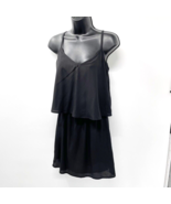 BeBop Juniors Black Flounce Top Spaghetti Strap Lined Dress Size Small NEW - $330.18 MXN