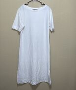 Prologue Women&#39;s Short Sleeve Shirt Dress White SZ XL NEW - $1,250.80 MXN