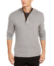 Tasso Elba Mens Supima Cotton Textured 1/4-Zip Sweater, Size 2XL - $27.72