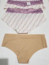 3 Pair Auden Women’s Small (4-6) Hipster  & Cheeky Panties image 2