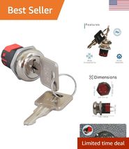 3-Prong Key Switch with Pre-Cut Keys - Replacement for Amigo, Go-Go, Meg... - $59.84