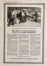 1921 Print Ad Packard Motor Car Co. Truck Accident Lincoln Highway Detroit,MI - £16.38 GBP