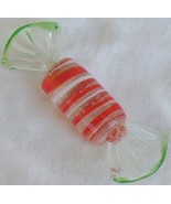 Red,white and green  glass miniature candy  - $12.33 CAD