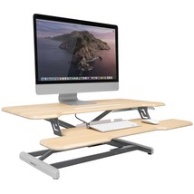 Mount-It! Height Adjustable Stand Up Desk Converter, 38 Wide Tabletop S... - £183.59 GBP