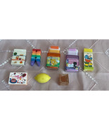 A Very Sweet Japan Lot Of 6 Vintage Various Erasers - £17.08 GBP