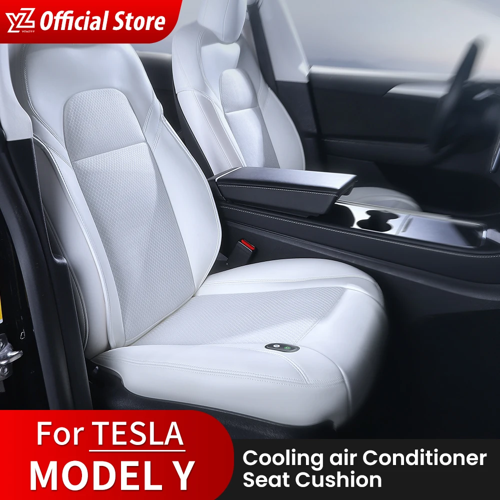 YZ For New Tesla Cushion  Ventilation Seats Cover Model 3 Y Summer Cool - £332.35 GBP