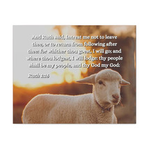  Shall Be My People Ruth 1:16 Bible Verse Canvas Christian Wall  - £60.74 GBP+