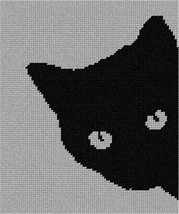 Pepita Needlepoint Canvas: Cat Around Corner, 7&quot; x 8&quot; - £40.09 GBP