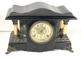 Antique Seth Thomas Adamantine Mantle Clock Chimes Parts Restoration Made In USA - £474.80 GBP