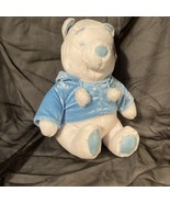 White Winnie The Pooh With Blue Snowflake Hoodie Disney Plush - €13,90 EUR