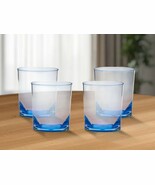 Set of Four Blue Acrylic Stemless Whiskey Glass - $3,225.98 MXN