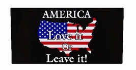 K&#39;s Novelties PKG of of 12 America Love It or Leave It Black Decal Bumper Sticke - £10.18 GBP