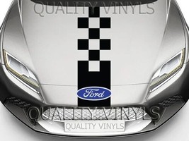 For ford hood racing stripes transit mondeo fiesta focus decal sticker thumb200