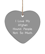 New Afghan Hound Dog Heart Ornament, I Love My Afghan Hound. People,, Present fo - £13.27 GBP