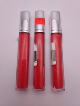 Lot Of 3-Revlon Ultra Hd Lip Lacquer, 535 Hd Strawberry Topaz , Full Sz, Nwob - $19.79