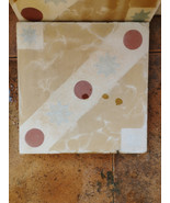 Tile Hydraulic Tile con Drawing Red Spots mas de 70 Years 20x20x2 CM - $44.90
