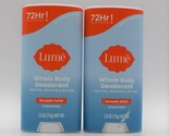 2 Pack Lume Solid Stick Deodorant Unscented Body Pits Feet Privates - $28.59