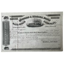 Antique Stock Certificate Buffalo &amp; Niagara Falls Railraod Company Uniss... - $49.84