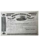 Antique Stock Certificate Buffalo &amp; Niagara Falls Railraod Company Uniss... - $950.67 MXN