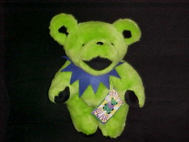 12&quot; Lime Green Jointed Grateful Dead Plush Bear With Tags 1990 Liquid Blue   - £79.12 GBP