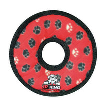 Tuffy Jr Ring Durable Dog Toy Red Paw 1ea/7 in - £12.62 GBP