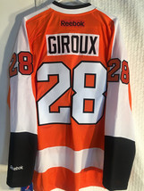 Reebok Premier Jersey Philadelphia Flyers Giroux Orange PRO SEWN sz S - $89.09