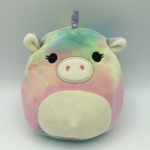 Kellytoy Squishmallows 5&quot; Esmeralda Rainbow Unicorn Mini Plush Toy - £6.38 GBP