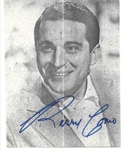 Perry Como autograph-Paper picture-a Popular Singer - £7.88 GBP