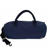 Brooks Brothers Navy Blue Nylon Seersucker Duffle Gym Bag Shoulder Strap... - $134.73 CAD