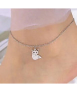 Silver fox anklet bracelet - $9.89