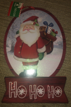 Christmas Holiday House Hanging Decor With Santa And Presents &quot;Ho Ho Ho&quot;... - €10,94 EUR