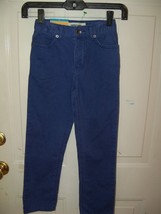 Cherokee Blue Chino Pants W/Adjustable Waist Size 4 Boy&#39;s NEW - £12.62 GBP