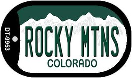 Rocky Mountains Colorado Novelty Metal Dog Tag Necklace DT-9953 - £12.54 GBP