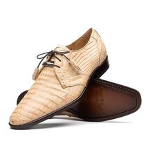 Lacio Genuine Caiman Crocodile Dress Derby's Shoes Laceup Orix image 3