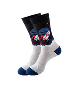 Spaceship Pattern Cozy Socks (One Size) - £11.87 GBP