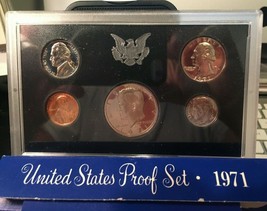 (1) 1971 S United States Proof 5 Coin Set In Original Box - £12.61 GBP