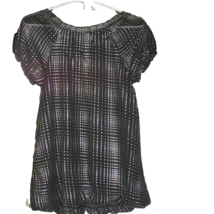girl's top black/silver, over the head, child's lg 10-12 (child's1-P) - $3.00