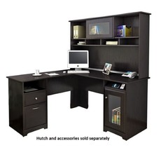 Executive Corner L Shaped Desk Workstation Computer Table Home Office Furniture - £359.70 GBP