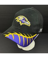 Baltimore Ravens REEBOK VTG 90s Hat Pro Line Adjustable Cap NFL Black UN... - €8,44 EUR