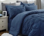 California King Comforter Set - Cal King Bed Set 7 Pieces, Pinch Pleat N... - $166.99