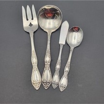 Vintage Oneida by Rogers Stainless Steel 4 PC Serving set Sugar Spoon-bu... - $38.34 CAD