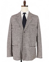 32 Bar Blues Blazer Sport Coat Men&#39;s XL (46) Taupe Cotton Casual Knit Wa... - £52.52 GBP