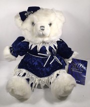 2000 Millennium 18 Inch Plush White Teddy Bear Special Edition Snowflake... - $32.50