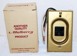 Vintage Mulberry Metal Products 40580 Brass Clock Outlet ~ New in Box ~ ... - $28.99