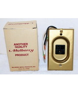Vintage Mulberry Metal Products 40580 Brass Clock Outlet ~ New in Box ~ ... - $28.99
