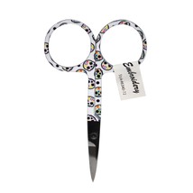 3-3/4 Inch Halloween Embroidery Scissors Sugar Skulls - $7.32