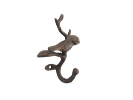 [Pack Of 2] Rustic Copper Cast Iron Decorative Bird Hook 6&quot;&quot; - £41.72 GBP